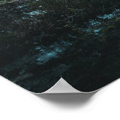 Gothic Art sombere moerasbos Poster (Hoek)