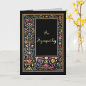 Gothic Art Sympathy Card  Kaart (Gele Bloem)