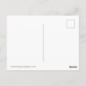 Gothic Art Tarot Lovers Cute Ghost koppel Grafisch Briefkaart (Achterkant)