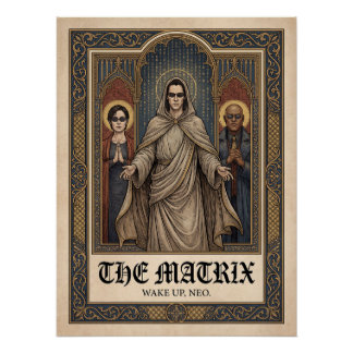 Gothic Art The Matrix Neo Film Poster