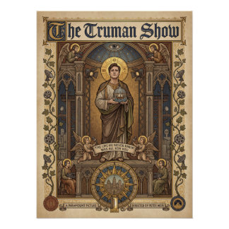 Gothic Art The Truman Show Bioscoopposter Perfect Poster