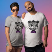 Gothic Asexual Pride Flag gekleurd Beer T-shirt