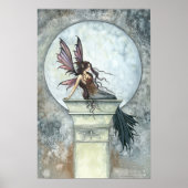 Gothic Autumn Fairy Moon Poster van Molly Harrison (Voorkant)