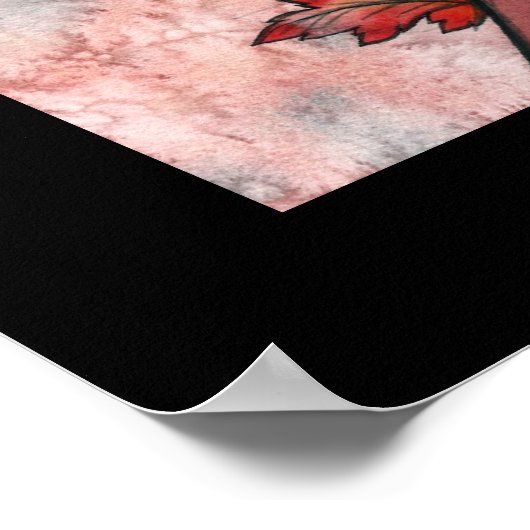 Gothic Autumn Herfst Fairy Art Poster Print (Hoek)