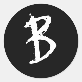 GOTHIC B RONDE STICKER