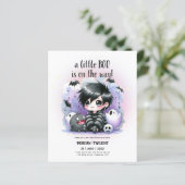 Gothic Baby Boy Ghost Little Boo op de weg (Staand voorkant)