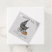 Gothic Baby Carriage Baby shower Bedankt Bedankjes Labels (In situ)