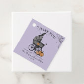 Gothic Baby Carriage Baby shower Bedankt Bedankjes Labels (In situ)