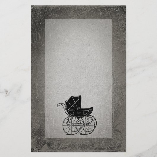 Gothic Baby Carriage Briefpapier (Voorkant)