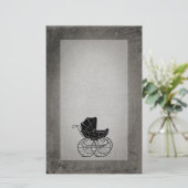 Gothic Baby Carriage Briefpapier (Staand voorkant)