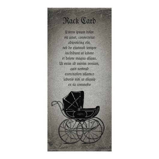 Gothic Baby Carriage Reclamekaart (Voorkant)