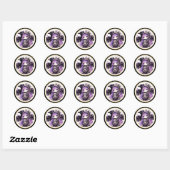 Gothic Baby Girl Shower Geleverd door Crow Dank u Ronde Sticker (Vel)