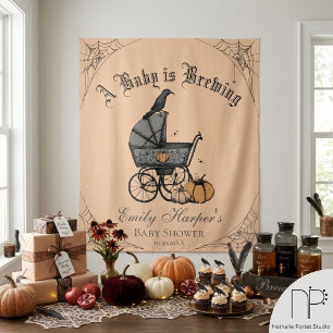 Gothic Baby is Brewing Douchegordijn Wandkleed