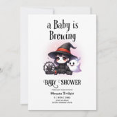Gothic Baby Meisje Brouwen Heks Ghost Boo Kaart (Voorkant)