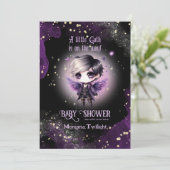 Gothic Baby Schattige Boy Moonlight slaapliedjes Kaart (Staand voorkant)