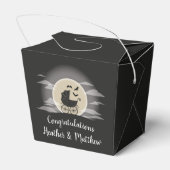 Gothic Baby shower Halloween Carriage Bedankdoosjes (Achterkant)