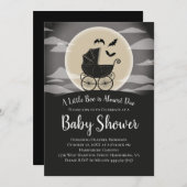 Gothic Baby shower Halloween Carriage Kaart (Voorkant / Achterkant)