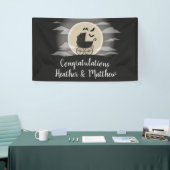 Gothic Baby shower Halloween Carriage Spandoek (Beurs)
