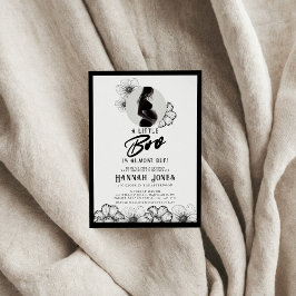 Gothic Baby shower Skulls & Flowers Kaart