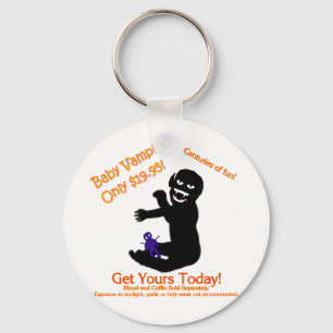 Gothic Baby Vampire Voodoo Doll Halloween Humor Sleutelhanger