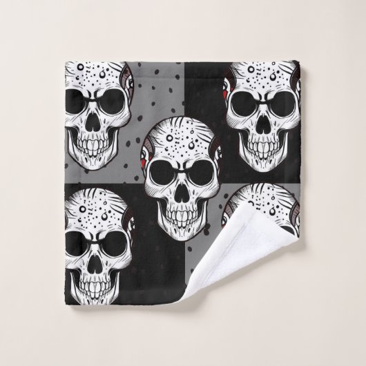 Gothic badset bad handdoek (Wasdoekje)