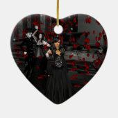 Gothic Ball Room Heart Ornament (Achterkant)