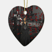 Gothic Ball Room Heart Ornament (Links)