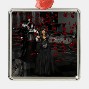 Gothic Ball Room Square Ornament