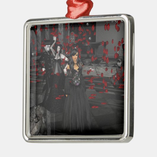 Gothic Ball Room Square Ornament (Links)