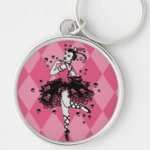 Gothic Ballerina Sleutelhanger