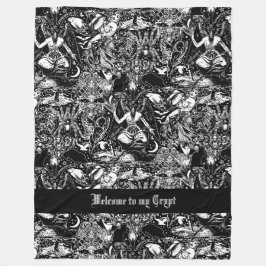 Gothic Baphomet Dark Arts Alternatief Fleece Deken