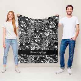 Gothic Baphomet Dark Arts Alternatief Fleece Deken