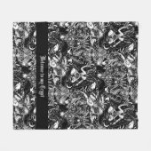 Gothic Baphomet Dark Arts Alternatief Fleece Deken (Voorkant (Horizontaal))