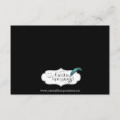 Gothic Barbed Wire en Roos Wedding Accomodations Informatiekaartje (Achterkant)