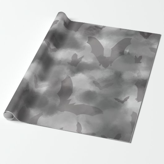 Gothic Bat Cadeaupapier (Uitgerold)