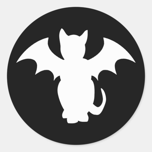 GOTHIC BAT CAT STICKERS (Voorkant)