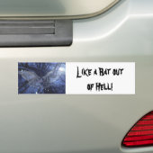 Gothic Bat geschenken Bumpersticker (Op auto)