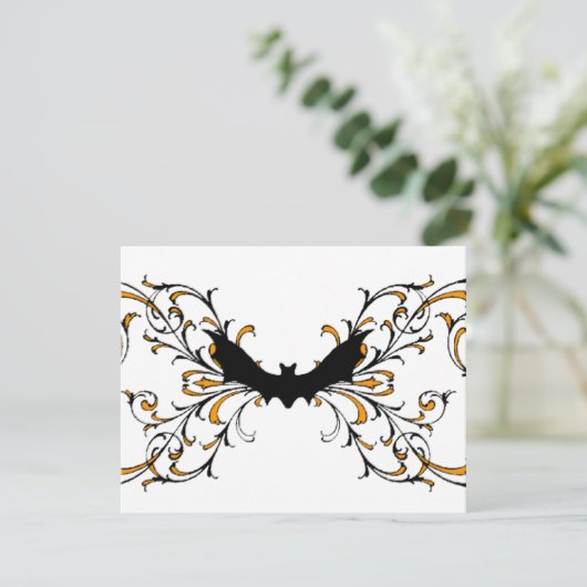 Gothic bat kaart (Staand voorkant)