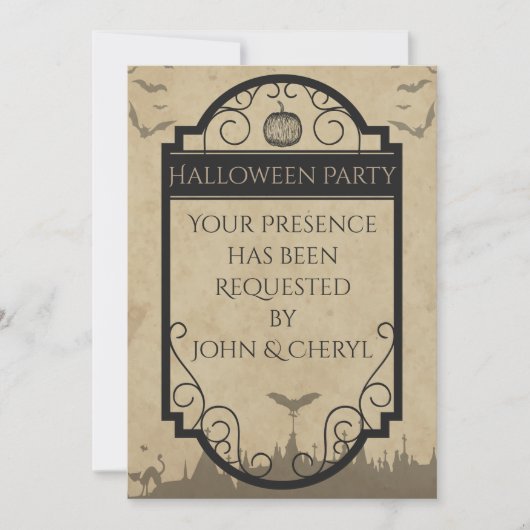 Gothic Bat Kaart (Voorkant)