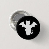 GOTHIC BAT KAT PIN RONDE BUTTON 3,2 CM (Voorkant /achterkant)