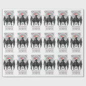 Gothic Bat Merry kerstfeestdag Cadeaupapier (Vlak)