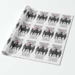 Gothic Bat Merry kerstfeestdag Cadeaupapier<br><div class="desc">Gothic Merry kerstbat met santa hat design wrapping paper. Bekijk de coördinerende objecten in onze winkel.</div>