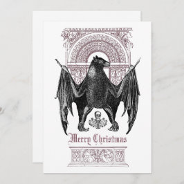 Gothic Bat Merry kerstvakanay Kaart