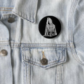 Gothic Bat Skeleton Ronde Button 5,7 Cm (In situ)