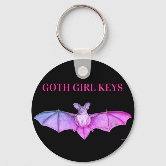  Gothic Bat Sleutelhanger (Voorkant)