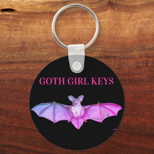  Gothic Bat Sleutelhanger (Voorkant)