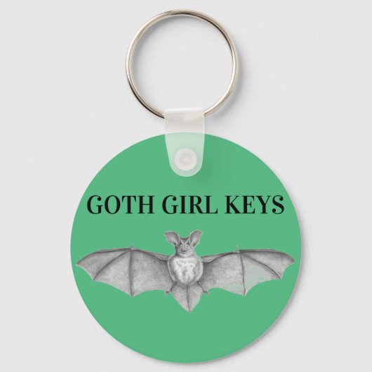 Gothic Bat Sleutelhanger (Voorkant)