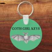 Gothic Bat Sleutelhanger (Voorkant)