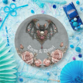 Gothic Bat Wedding Papieren Bordje (Feest)
