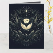 Gothic Bats  Kaart (Gele Bloem)